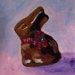 Paulina Julien Bordihn I Osterhase I 2025 I Gouache auf Papier I 10,5x14,5